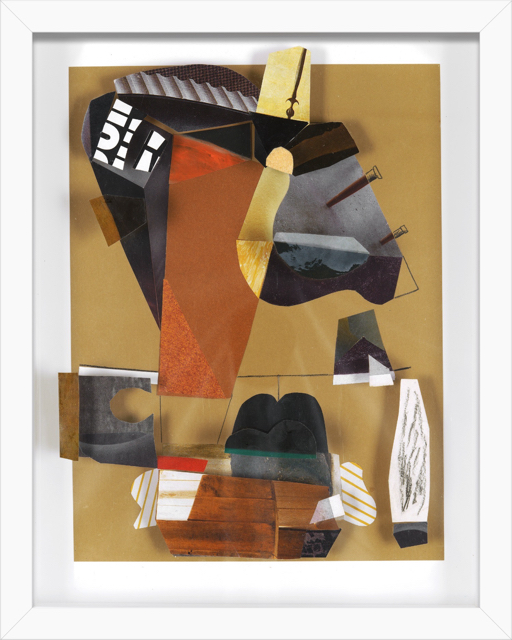 Functional Equivalents . relief collage: paper collage and drawing on 3 ply plexiglass . 15 x 12 x 3 in. framed . 2021 