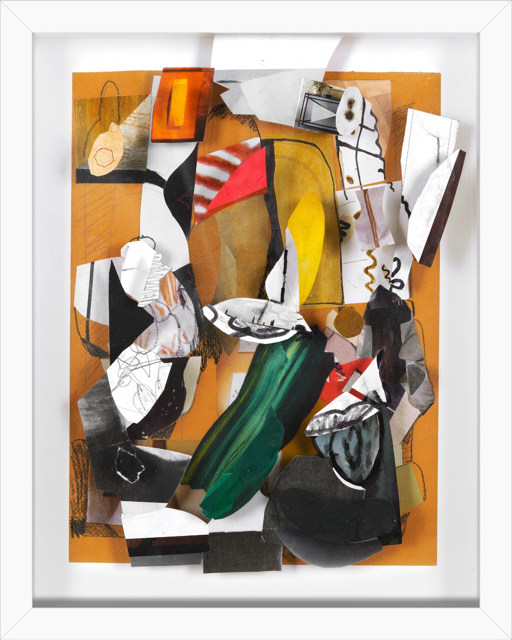 Is Not Was . relief collage: paper collage and drawing on 3 ply plexiglass . 15 x 12 x 3 in. framed . 2021