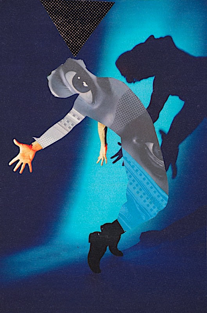 It Began With a Cough - Corona Diary, paper collage, 2020