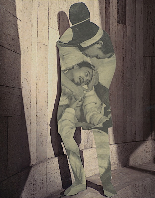 When We Are the Danger II - Corona Diary, paper collage, 2020