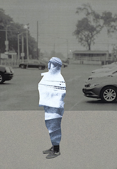 Mask Generation - Corona Diary, paper collage, 2020