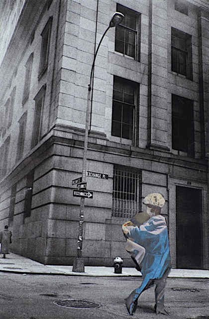 Drought of PPE - Corona Diary, paper collage, 2020