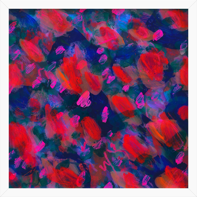 A Public Burning . acrylic on acrylic . 3 x (17 X 17 inches) . 2020