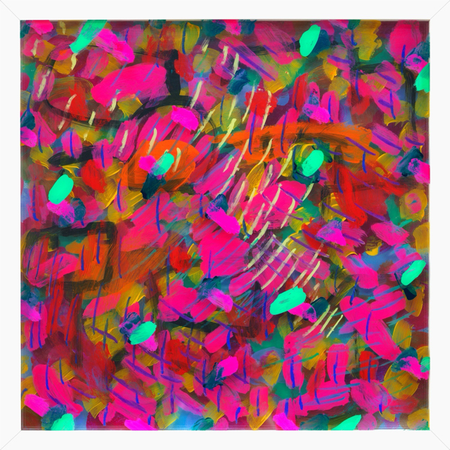 Evidence of Inclusion .  acrylic on acrylic . 3 x (17 X 17 inches), 2020