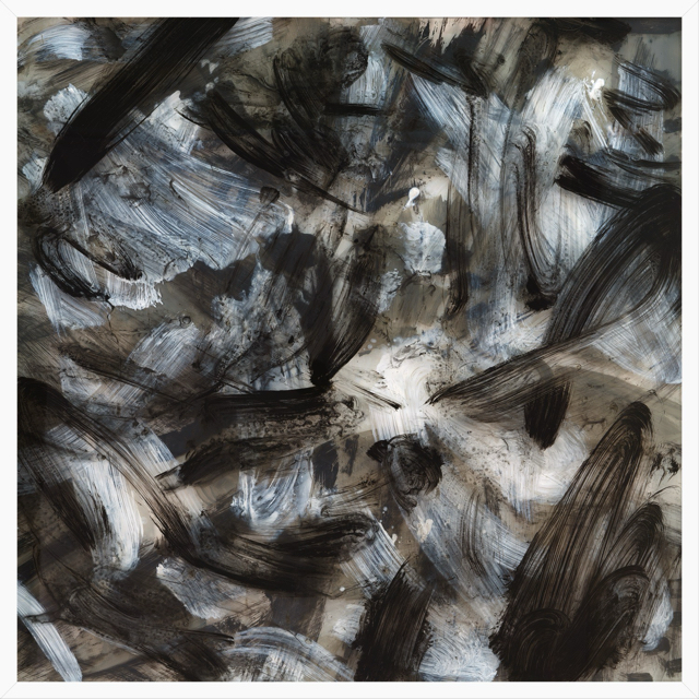 Invisible Beyond , acrylic on acrylic . 3 x (31 X 31 inches), 2020