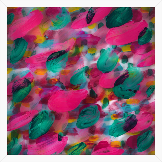 Relative Affinities . acrylic on 3 plexiglass . 3 x (17 x 17 inches) . 2021