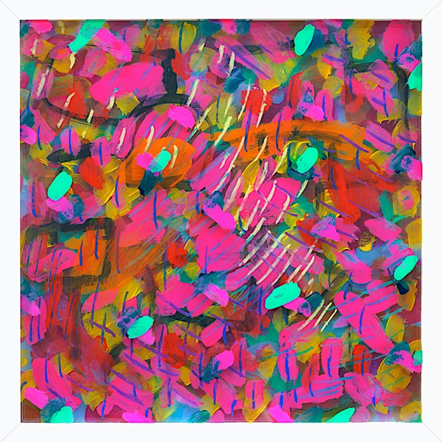Evidence of Inclusion, acrylic on acrylic, 3 x (17 X 17 inches), 2020