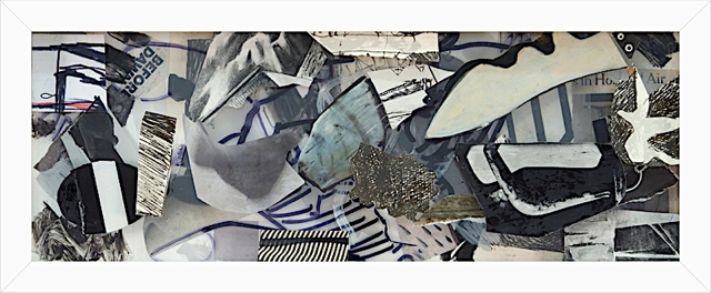 A Confluence of Evidence, acrylic on acrylic, 3 x (7 x 17 inches), 2020