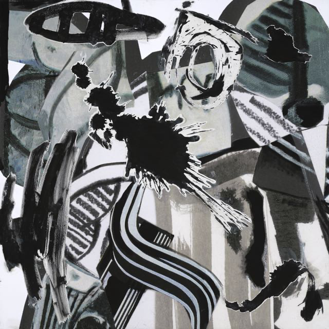 Pattern Recognition, acrylic and inkjet on canvas, 48 x 48 inches, 2018