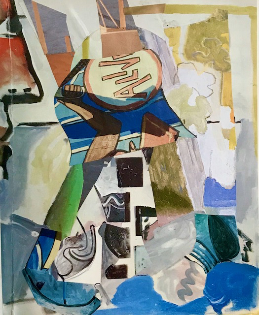 A Pragmatic Utopia, acrylic, oil and inkjet on canvas, 60 x 48 inches, 2019