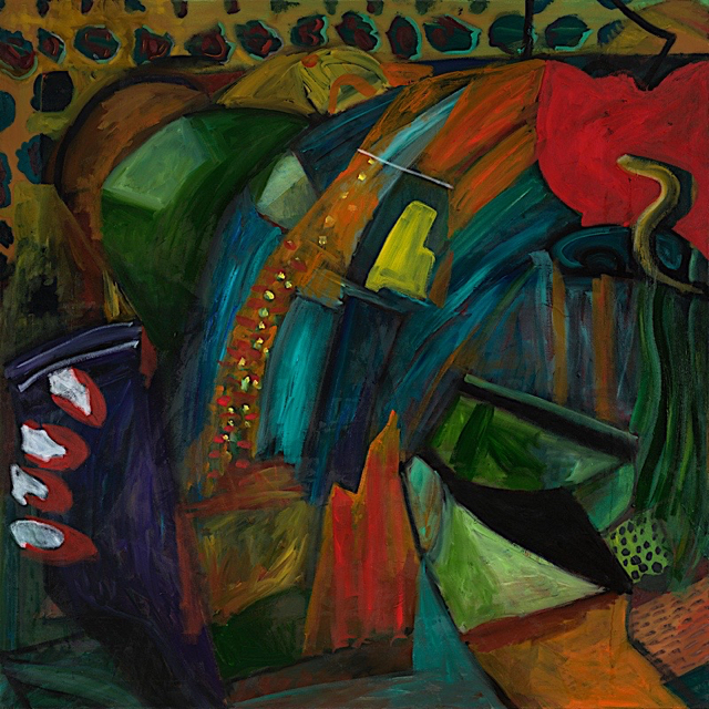 Dark-Eyed Dream, oil on canvas, 60 x 60 inches, 2019