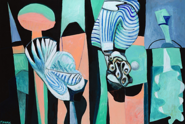 Theatre of Man . acrylic and canvas . 40 x 60 inches . 2022