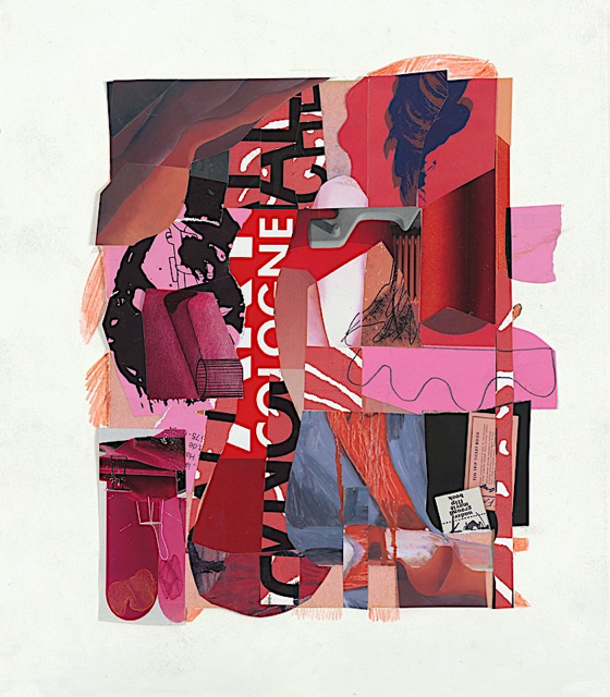 The Fire This Time, paper collage and pencil drawing, 16 x 14 inches, July 2020